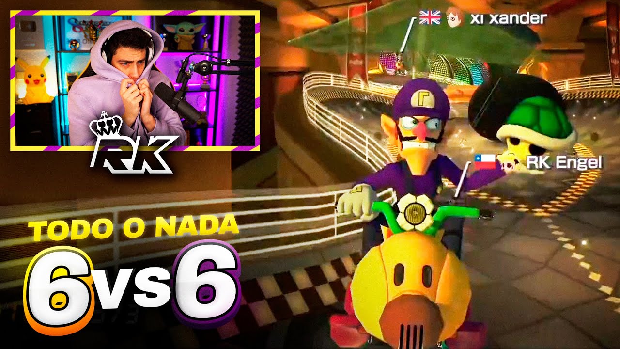 ESTA es la WAR MÁS INTENSA que verás de MARIO KART COMPETITIVO 🥵🔥 | RK vs xi