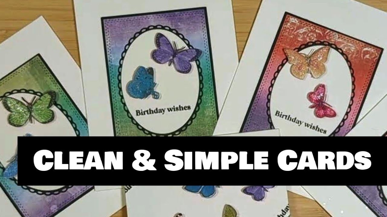 4 Clean & Simple Cards Using 1 Piece Of Patterned Paper | Quick & Easy For Any Level of Crafter!