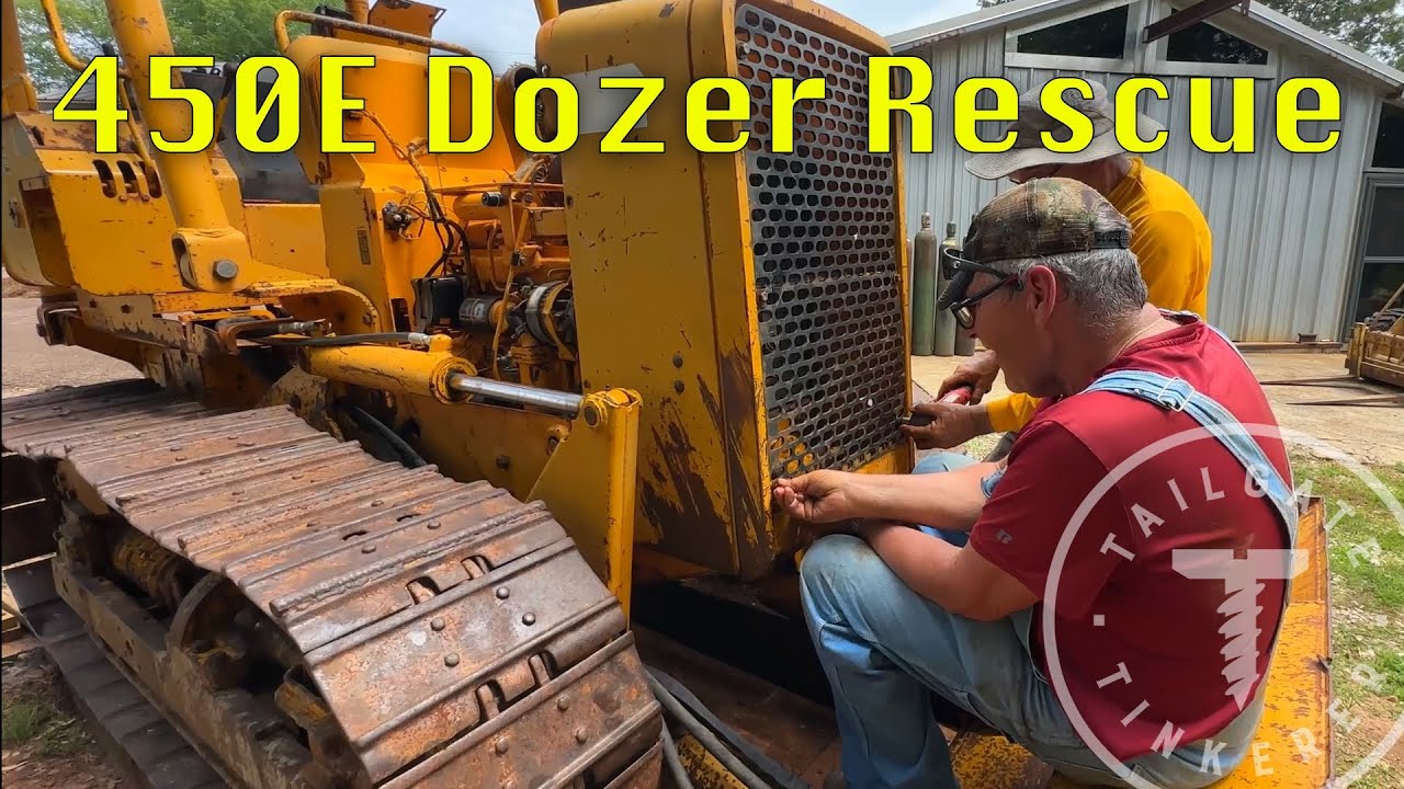 Спасательная операция с бульдозером John Deere 450E