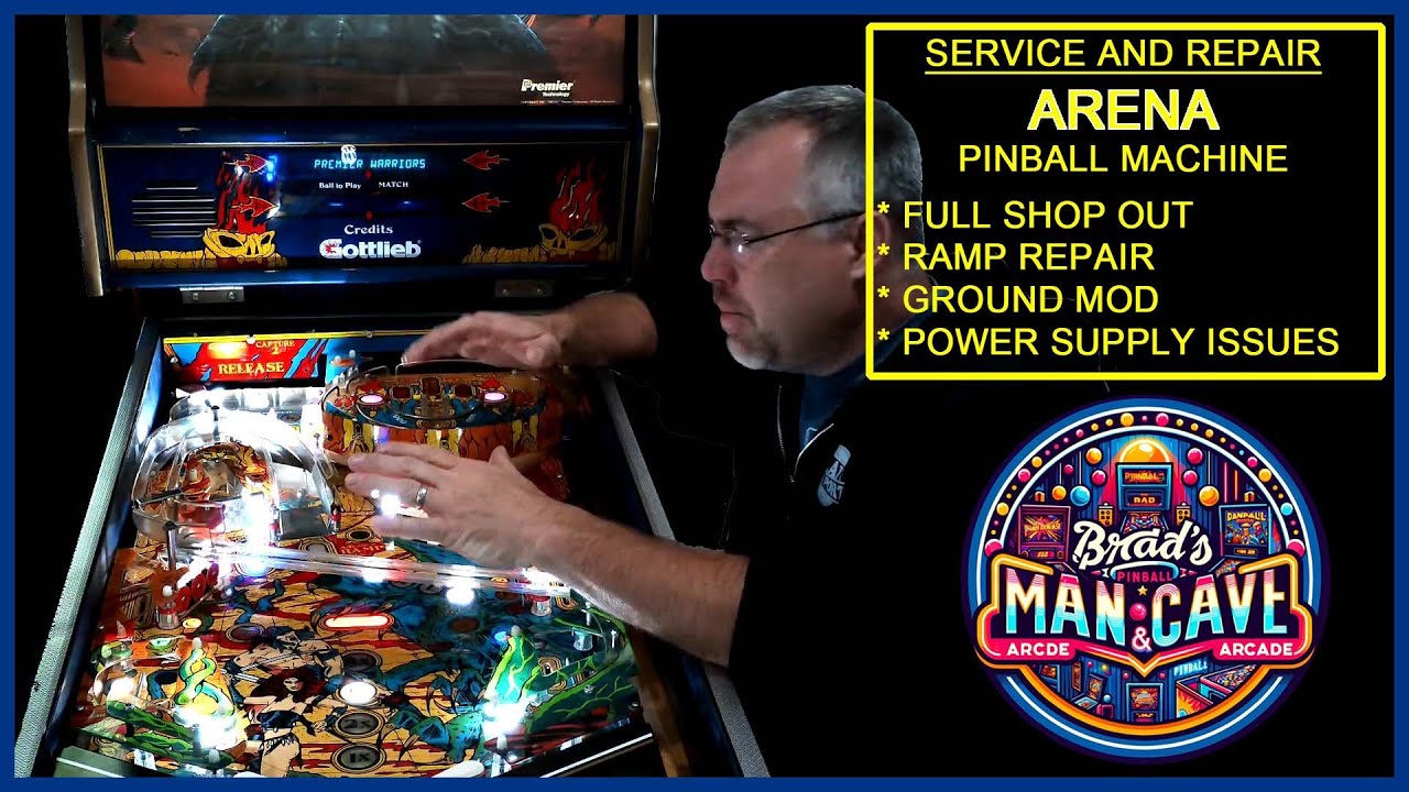 Gottlieb Arena Pinball Restoration | Full Repair, Shop Out & Mods