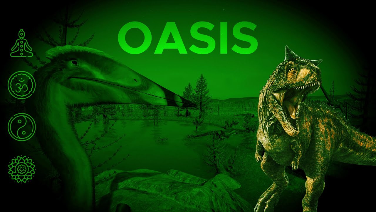 Relaxing in an Oasis - Dinosaurs calls and Desert sounds