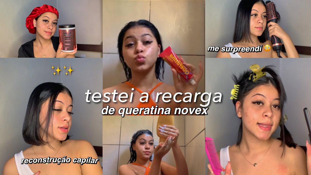 RECONSTRUÇÃO CAPILAR : TESTEI A RECARGA DE QUERATINA DA NOVEX !!! ✨