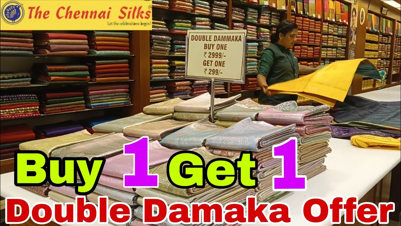 The Chennai Silks Coimbatore ன் New Double Damaka Offer ✨ Online Available 👍