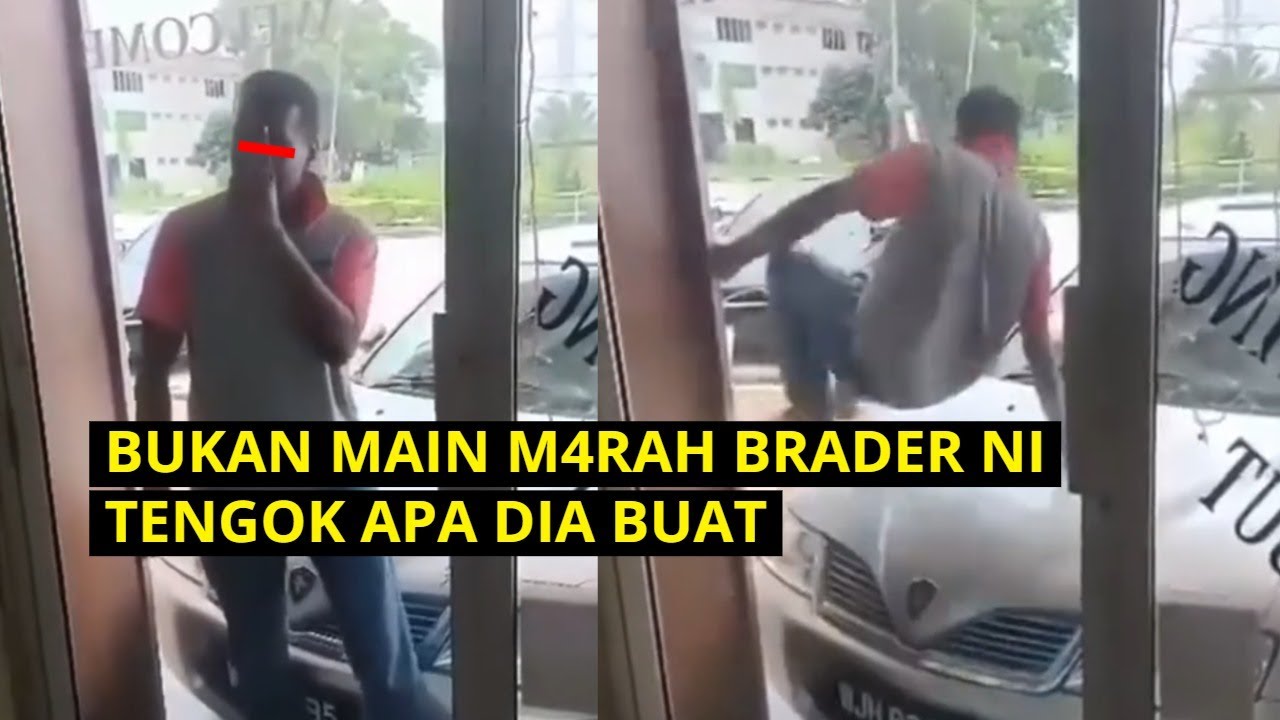 Bukan Main M4RAH Brader Ni, Tengok Apa Dia Buat