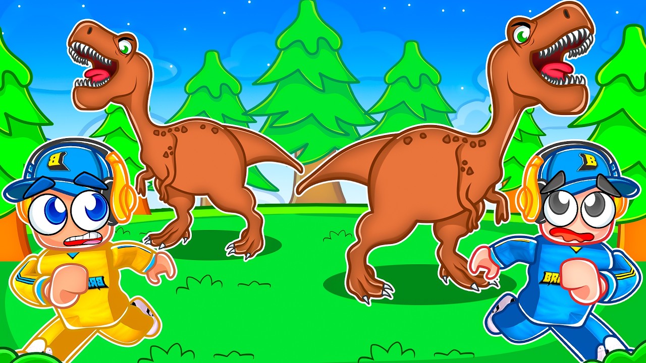 FUGA DO DINOSSAURO NO ROBLOX PRIMAL PURSUIT - Brancoala Games