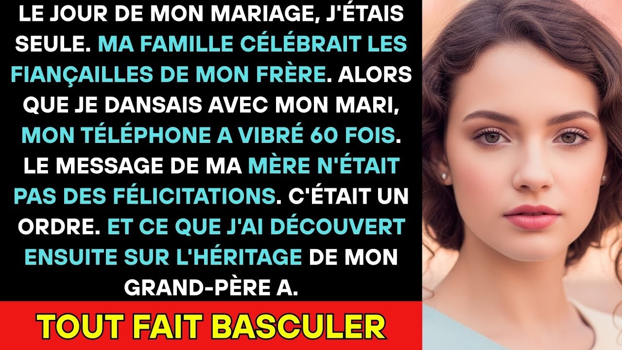 Personne De Ma Famille N'est Venu À Mon Mariage Puis Ma Mère M'a Laissé Un Message Qui A Tout Chan