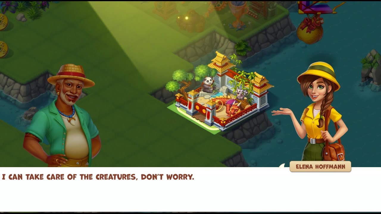 (Game Tropical Merge) Complete Ancient Garden
