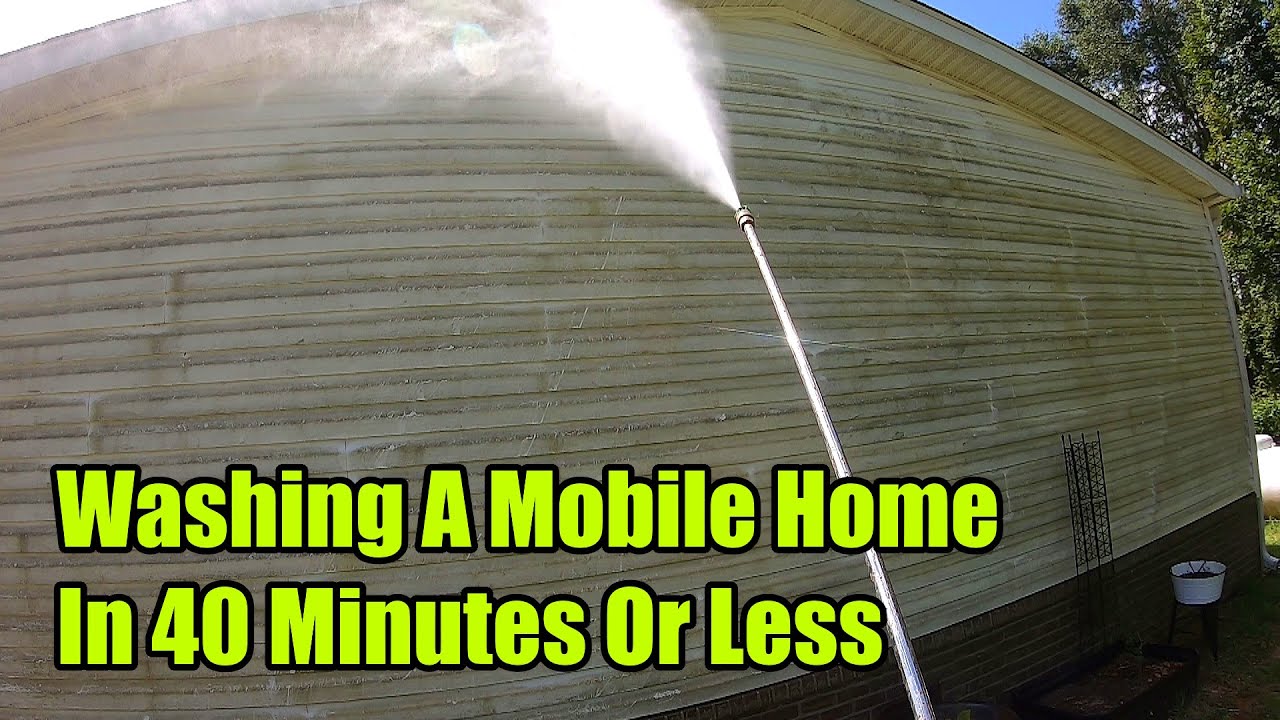 How To Wash A Mobile Home In 40 Minutes Or Less | Pressure Washing Secrets You Need To See!