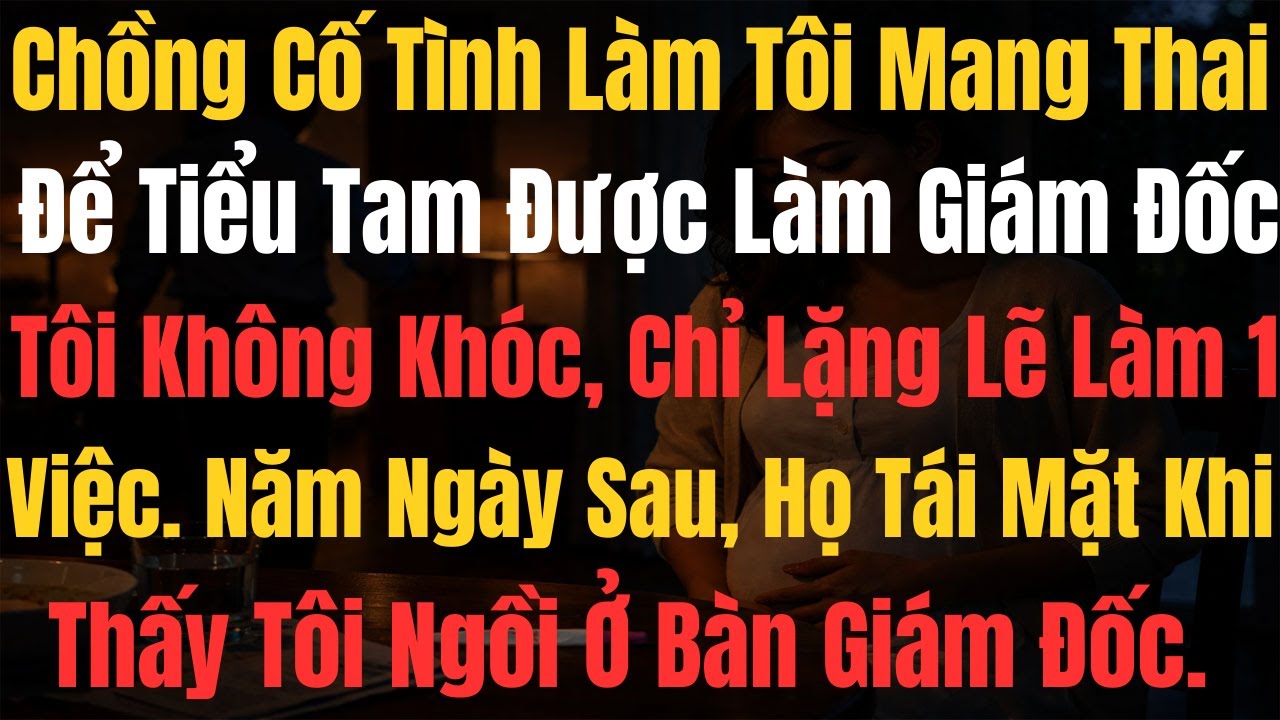 Chồng Cố Tình Làm Tôi Mang Thai Để Tiểu Tam Tranh Vị Trí Giám Đốc. Tôi Không Khóc, Chỉ Làm 1 Việc