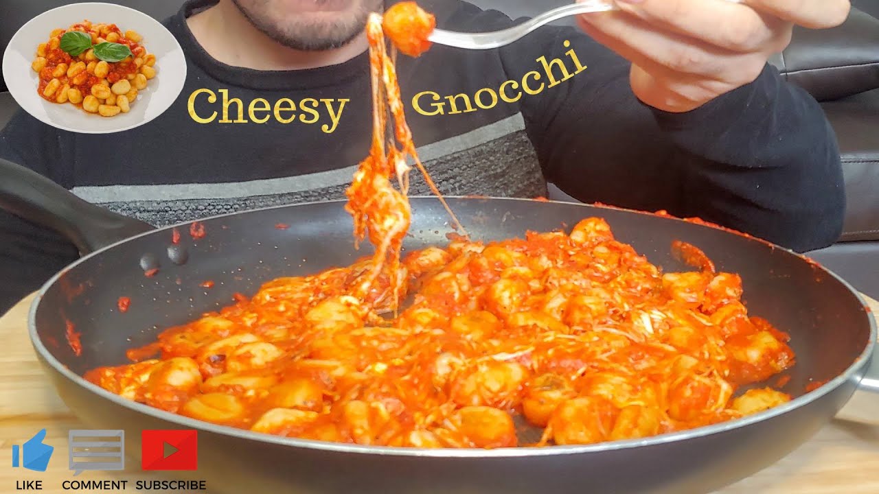 Cheesy gnocchi mukbang!먹방Super cheesy!Homemade! Italian food