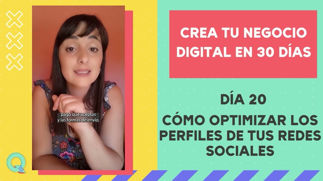✅ C&oacute;mo OPTIMIZAR tus perfiles de REDES SOCIALES | RETO DE 30 D&Iacute;AS PARA CREAR UN NEGOCIO DIGITAL