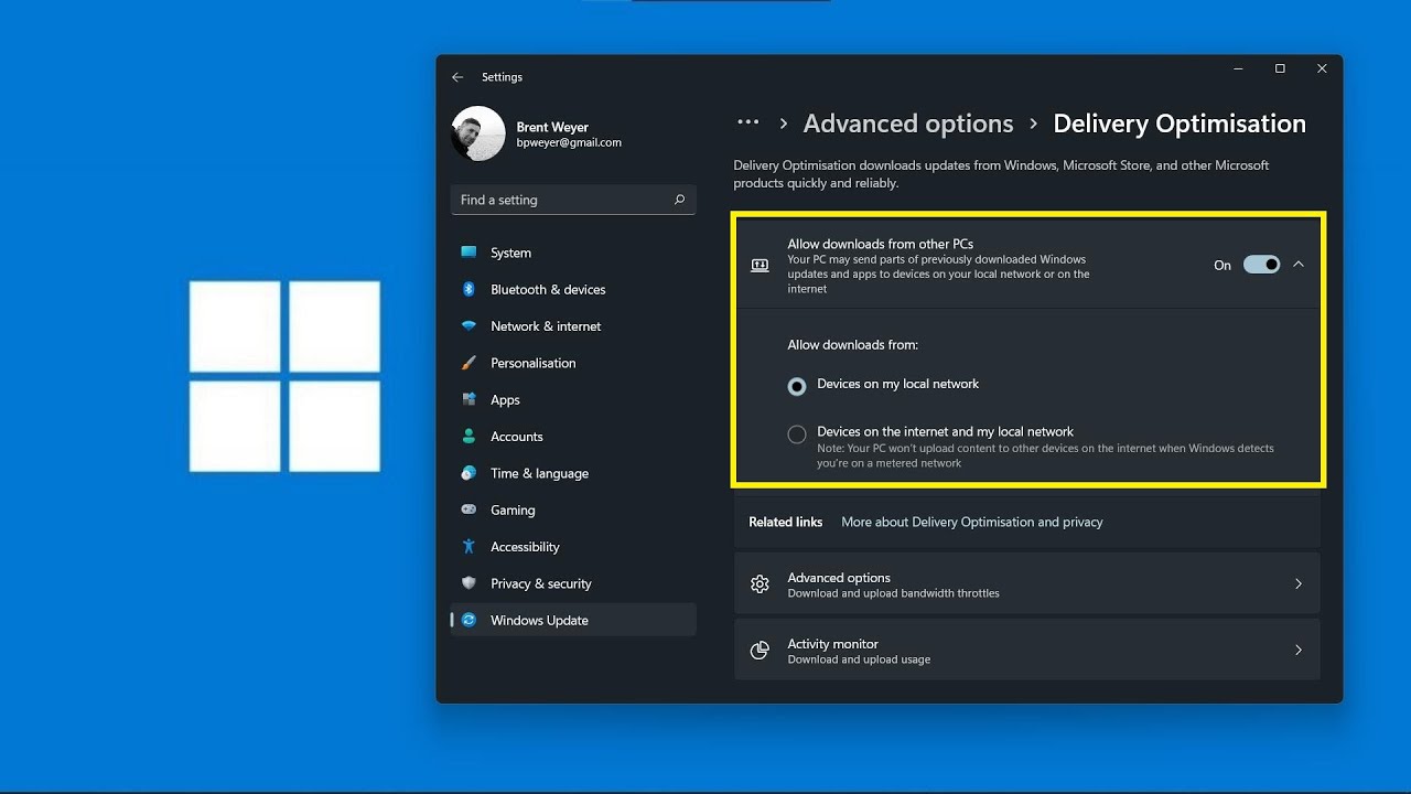 How to turn Off Delivery optimization on Windows 11
