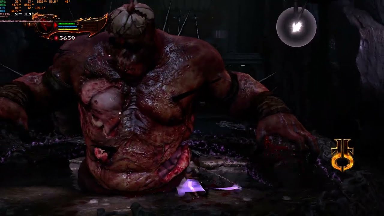 Hades Boss Fight Hard Mode Titan difficulty RPCS3 God Of War III Pc