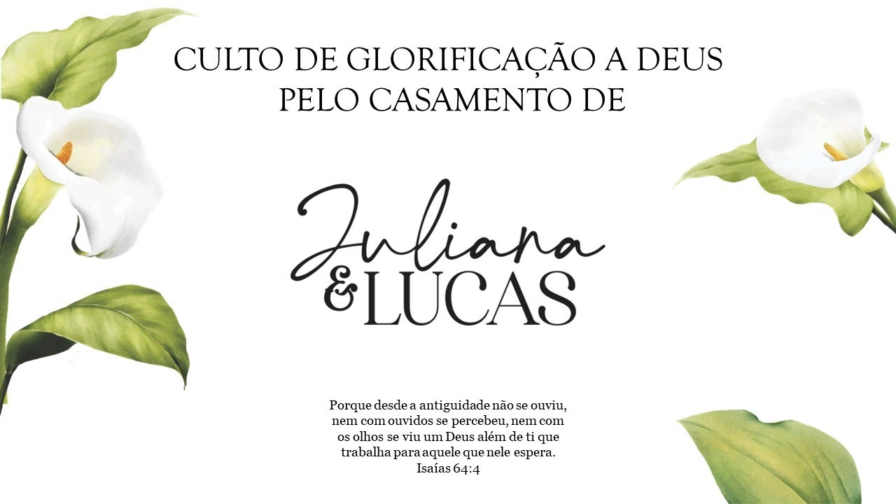 MAIS QUE MARAVILHOSO - CASAMENTO LUCAS E JULIANA DEZEMBRO 2025