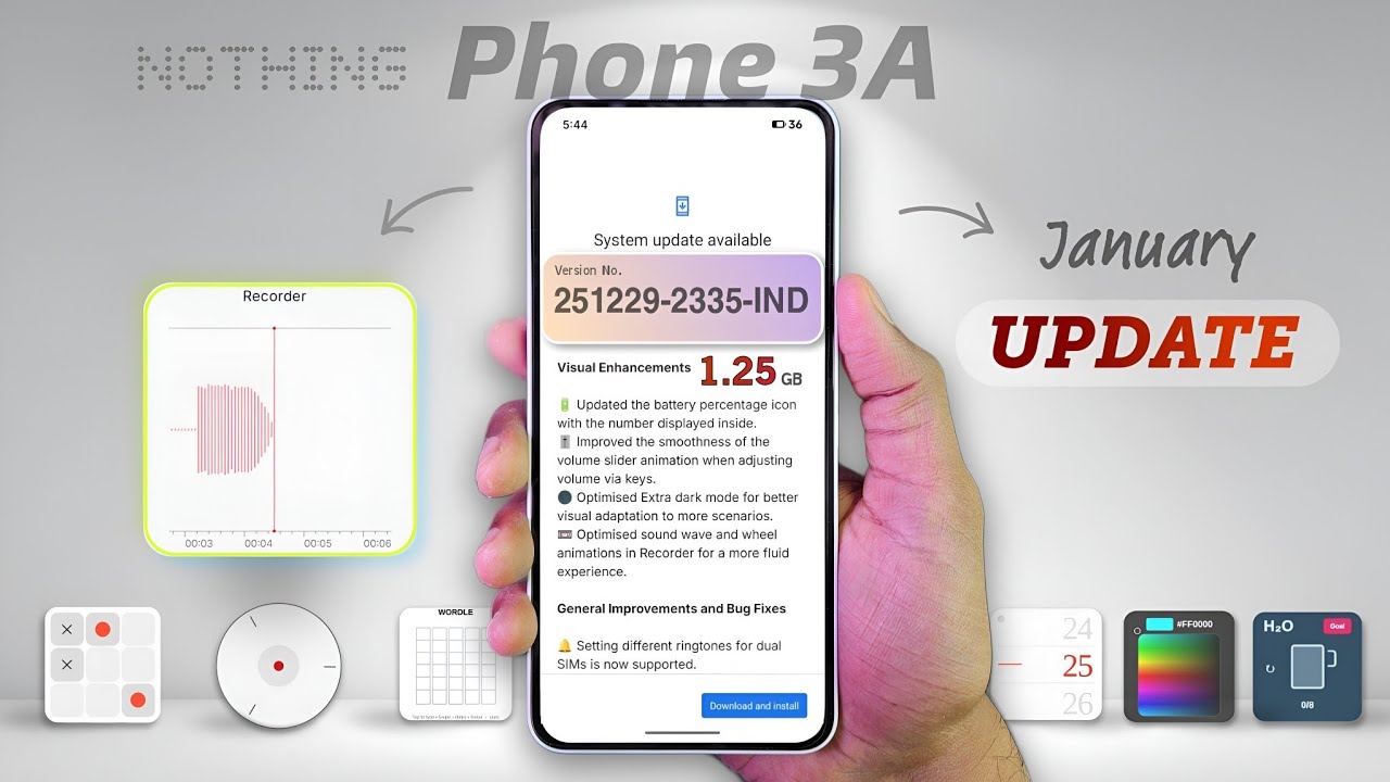 Nothing Phone (3a) January 2026 Update With New Changes, B4.0-251229-2335-IND - Watch Before Update