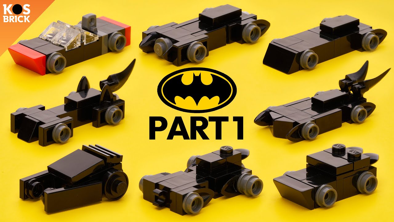 Lego Batmobile Mini Vehicles - Part 1 (Tutorial)