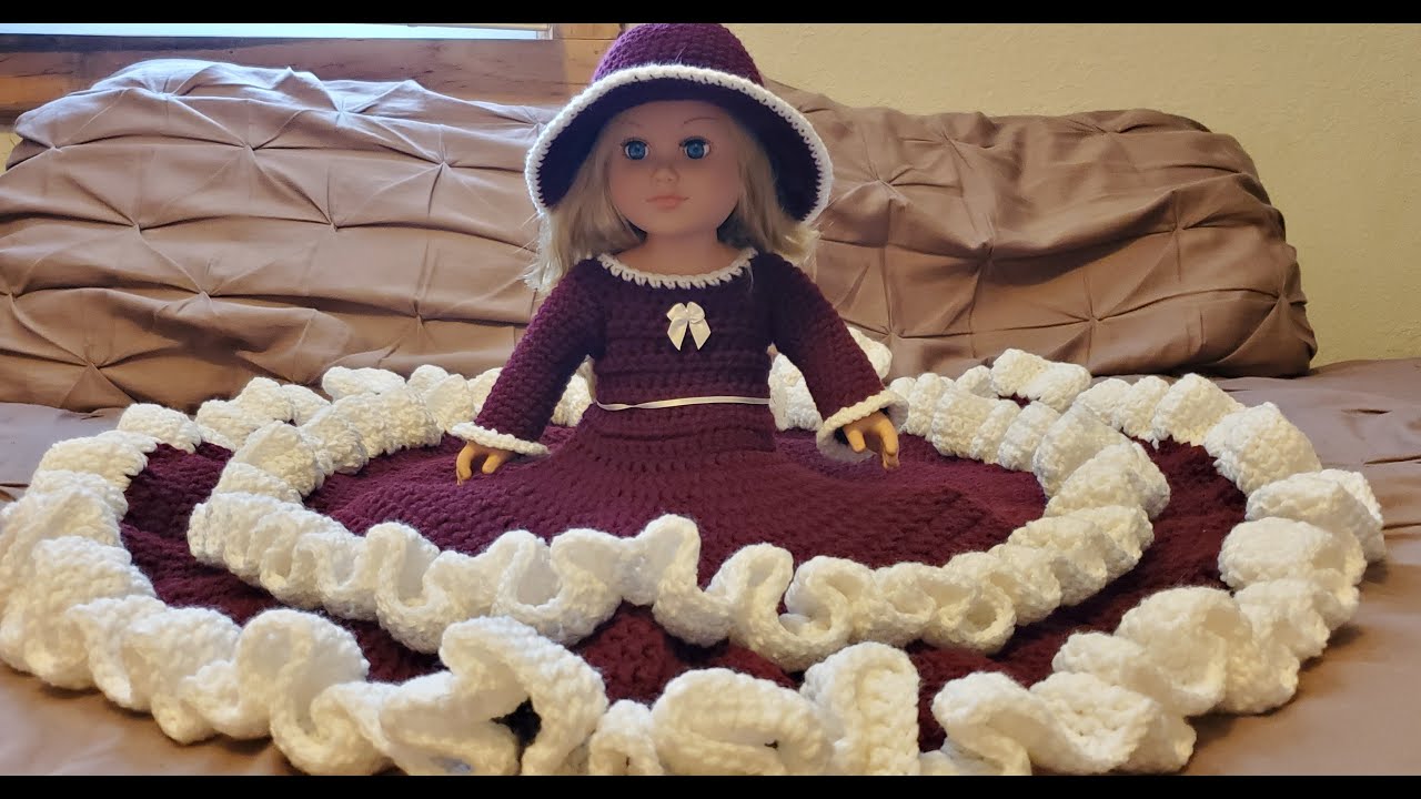 Crochet Bed Doll Dress | How to crochet a Bed Doll Dress | Crochet Doll Dress