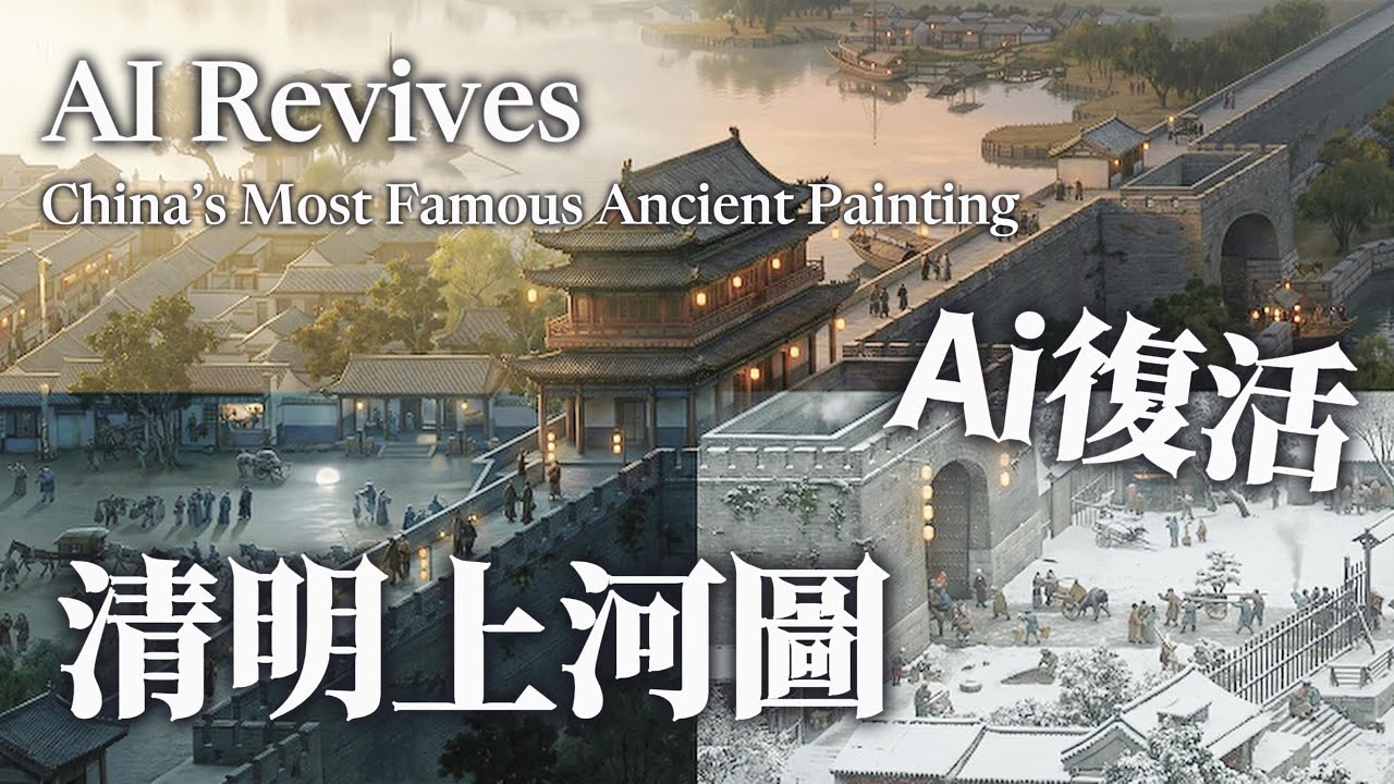 AI 復原｜完整清明上河圖｜AI復活名畫｜ai 名畫｜ai 動畫｜ai 影視#4k#ai#aiart#aianimation#china#chinese#asian#2026#清明上河圖