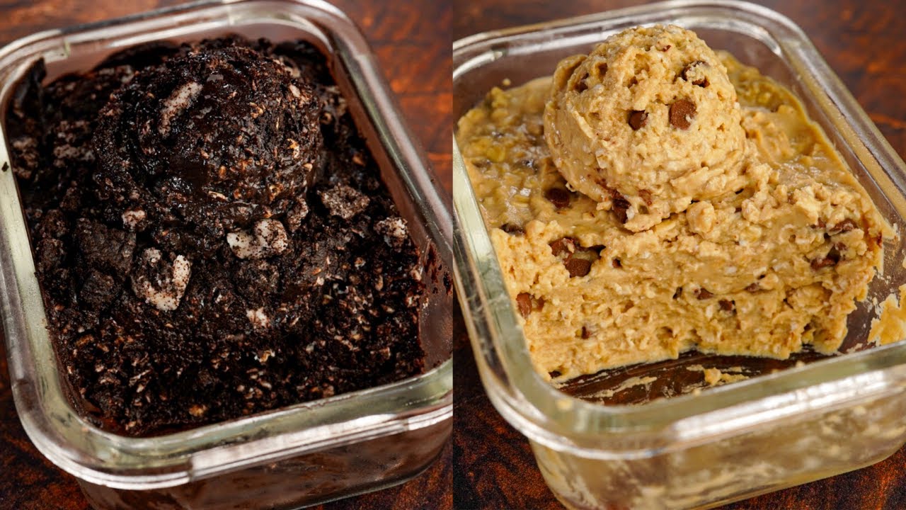 5 Minute No Bake Protein Oatmeal Cookie Dough