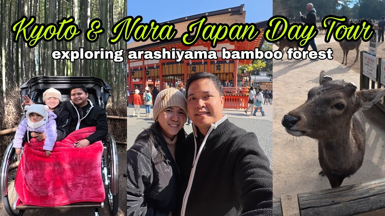 JAPAN VLOG 🇯🇵 DAY 2: Nara Park, Arashiyama rickshaw & bamboo forest, ebisubashi-suji shopping.