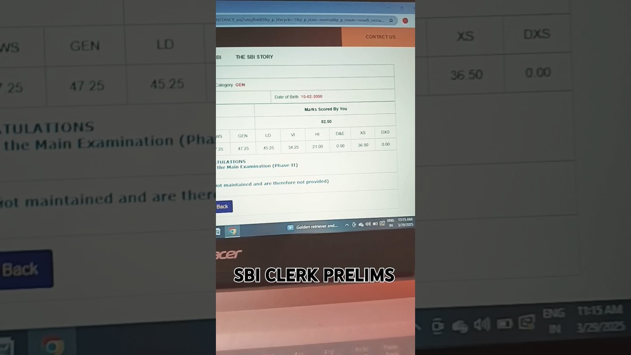 SBI CLERK PRELIMS 2025 Result out ‼️ selected or not 🚫 Marks obtained 🤦