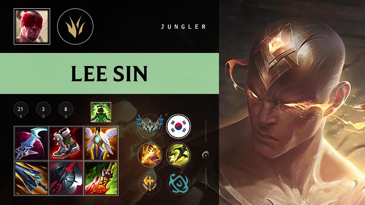 Lee Sin Jungle vs Ekko - KR Challenger Patch 26.09
