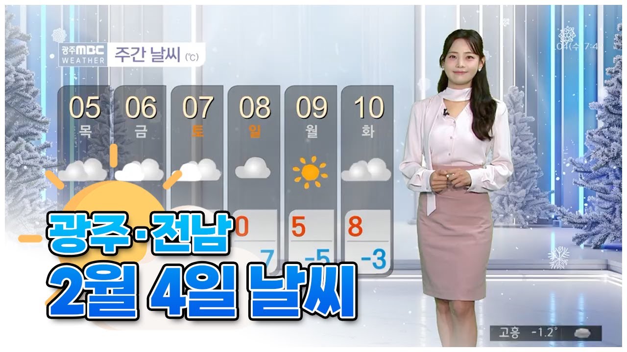 광주전남 오늘의 날씨 [뉴스투데이 2026.02.04]