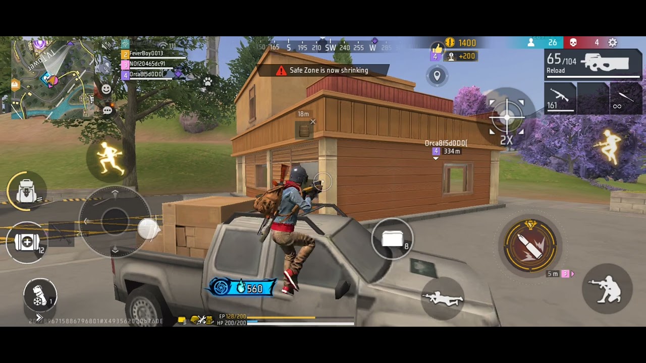 free fire battle royale squad match gameplay l victory #battleroyalegame #freefiremax #squad #ff 