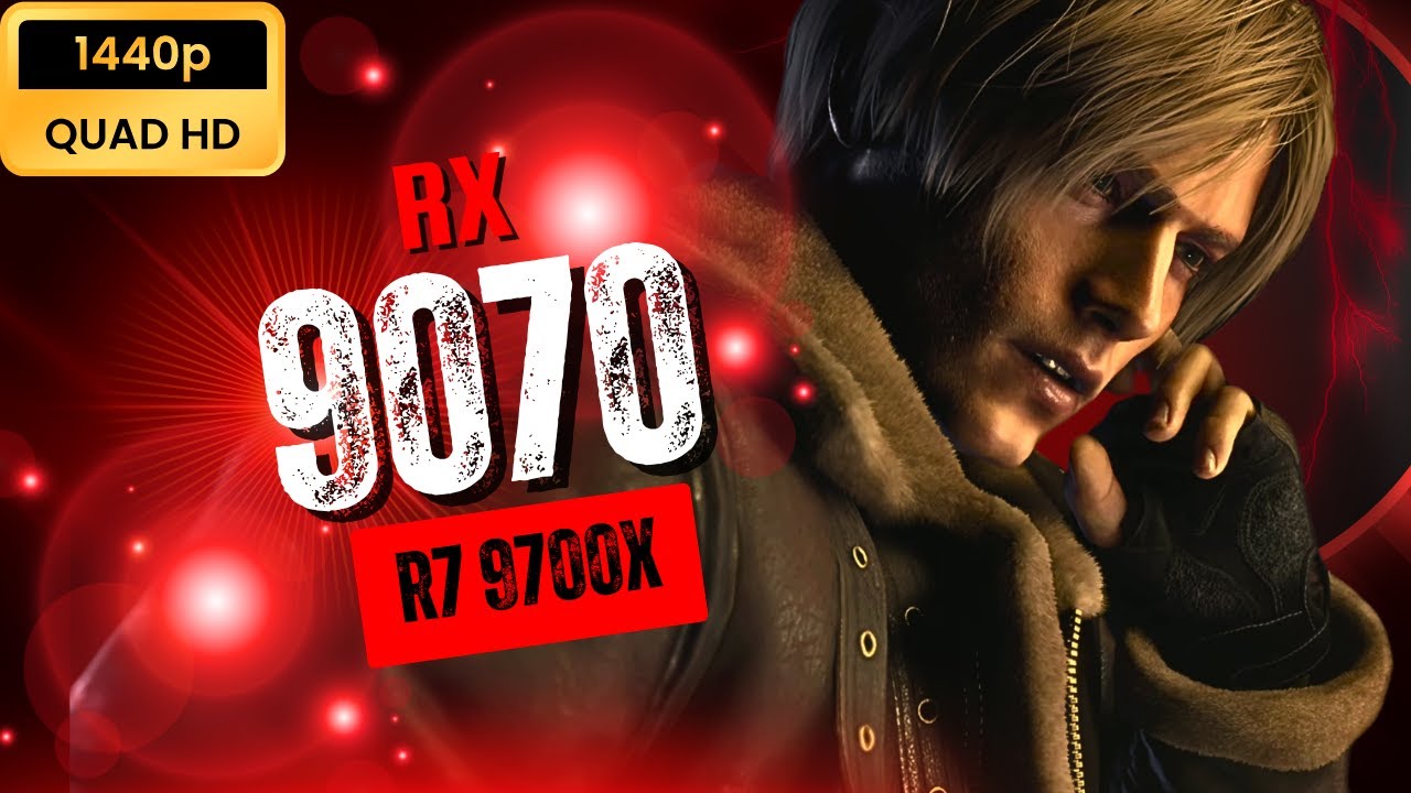 1440p Gameplay Benchmark Test | Resident Evil 4, RX 9070, R7 9700X, 1440p