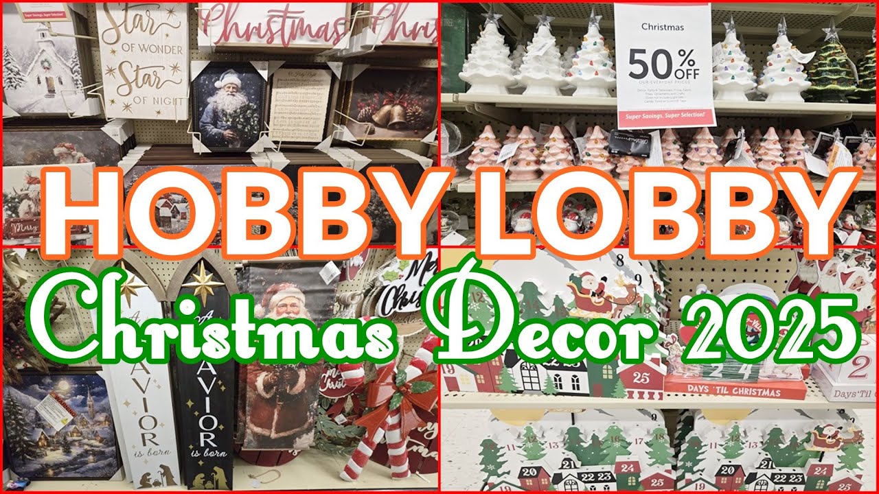 HOBBY LOBBY CHRISTMAS DECOR 2025 NEW ARRIVALS SHOP WITH ME
