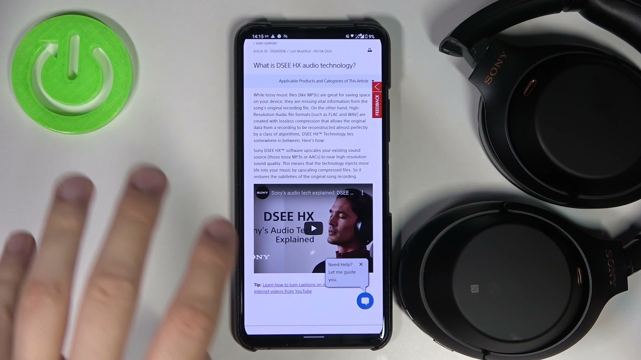 Как активировать DSEE HX в Sony WH-1000XM3?