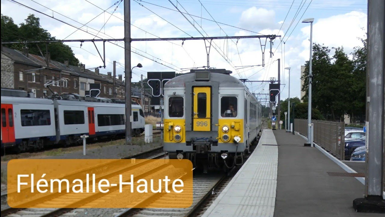 4K | Treinen in Flémalle-Haute - Compilatie - 7 Juli 2020