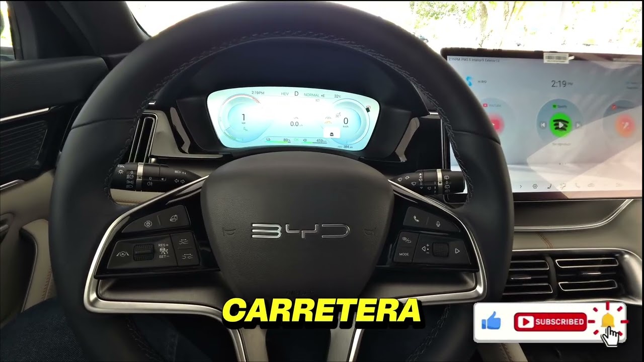 Conoce el volante de tu BYD SONG PLUS