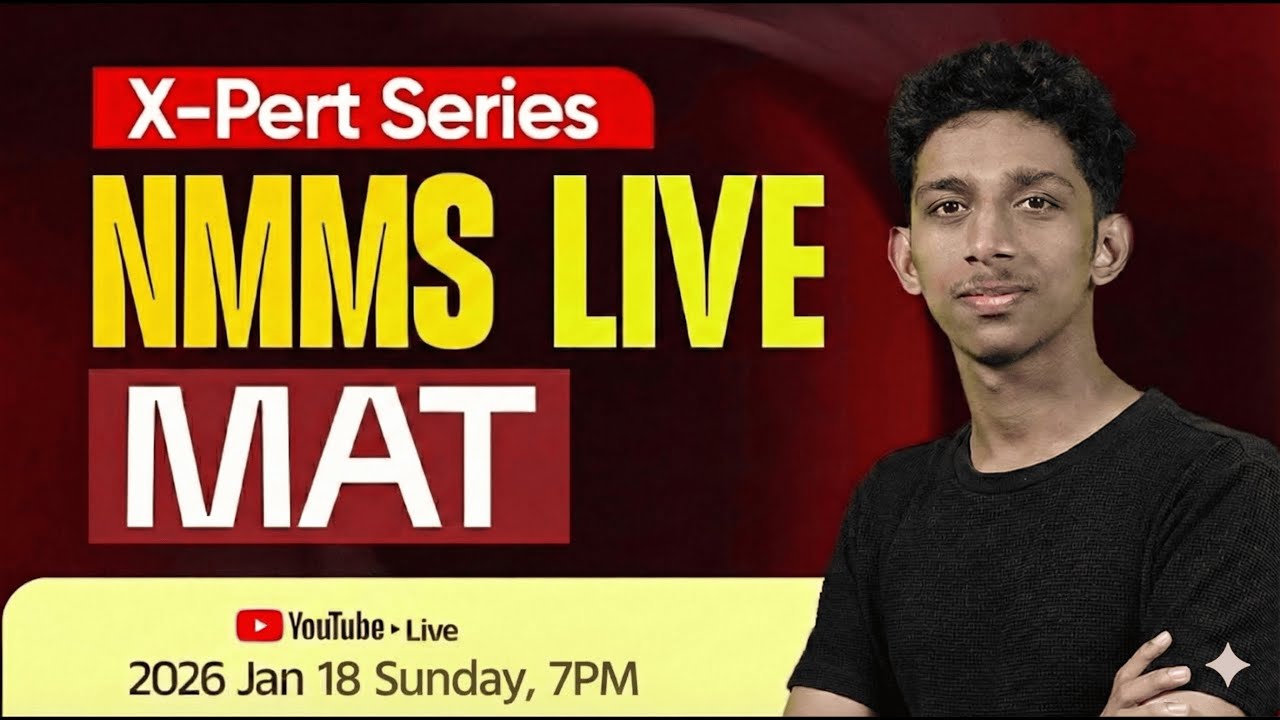 🔴 NMMS MAT 2026 | X-pert Series Live Class | Class 8 MAT Important Questions