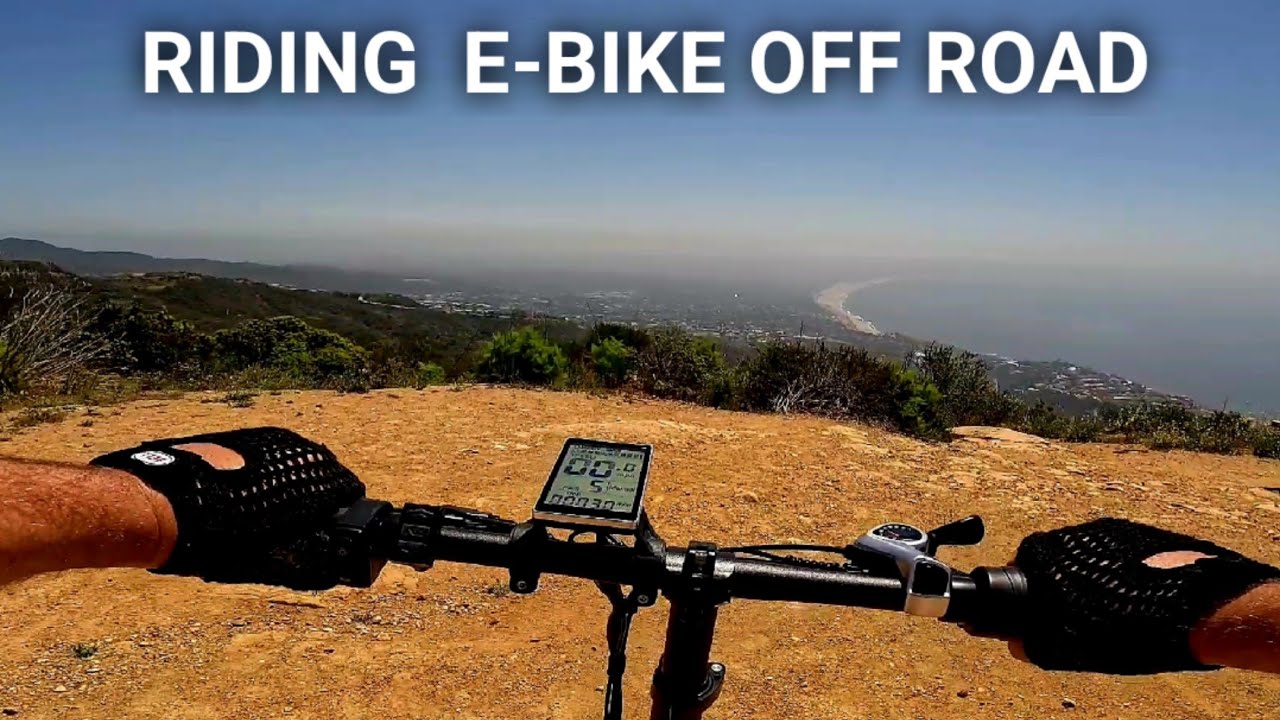 Riding on Senada Drifter  All Terrain Folding Electric Bike 750W