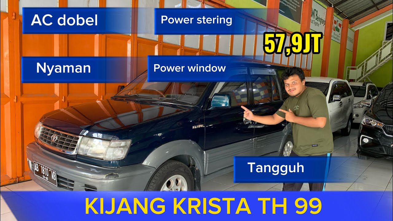 Mobil ini sangat tangguh dan handal Kijang krista th 99 transmisi Manual