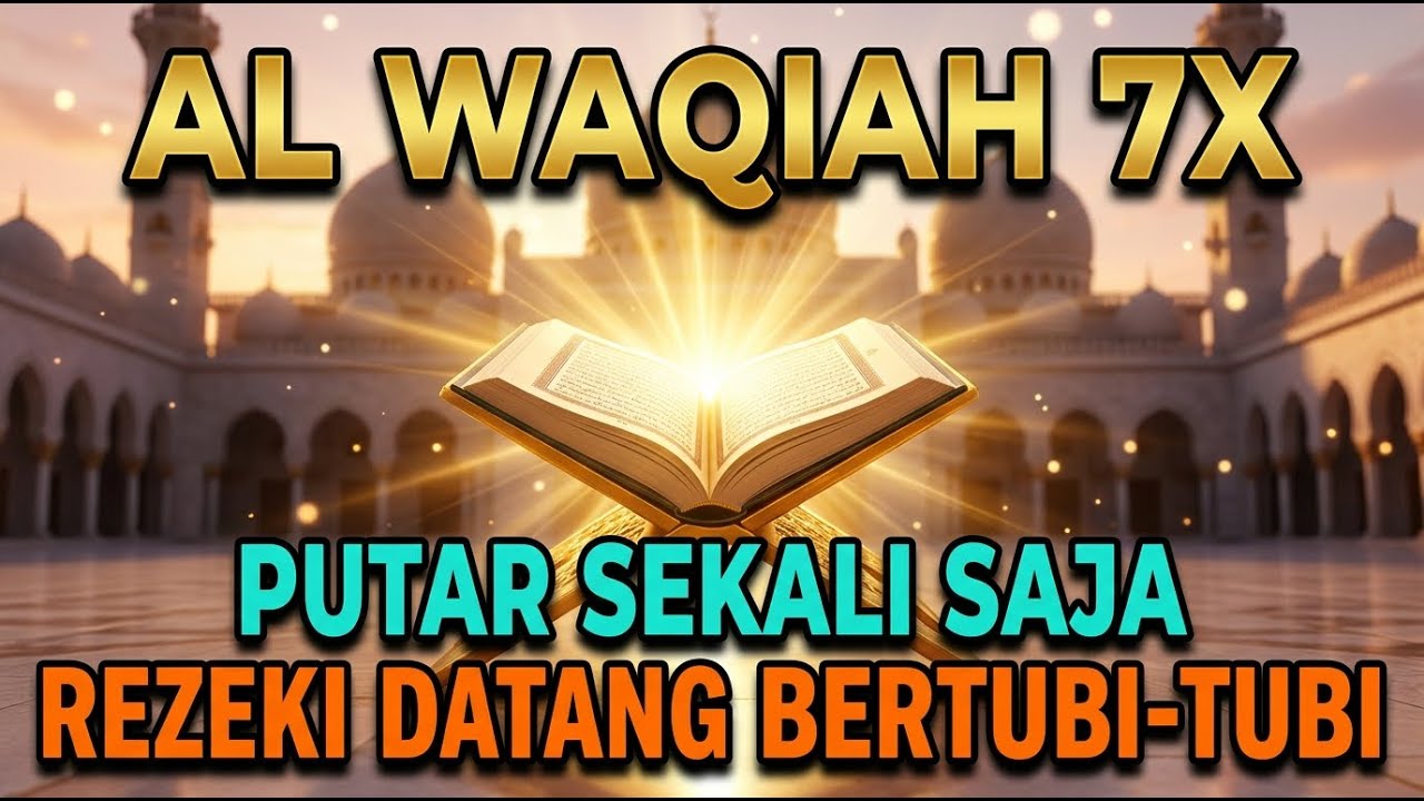 Putar Surah Al Waqiah 7X Sekali Putar InsyaAllah Rezeki Mengalir