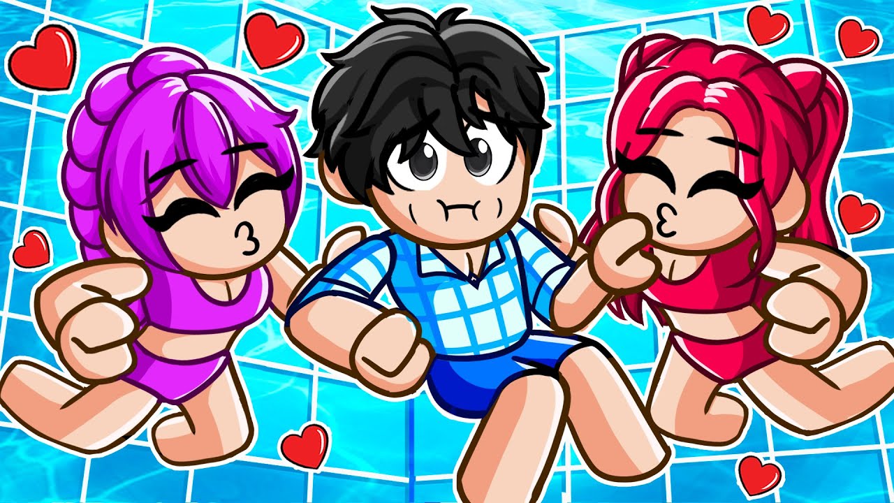 STUCK AT GIRLS ONLY POOL PARTY WITH MY CRUSH?!