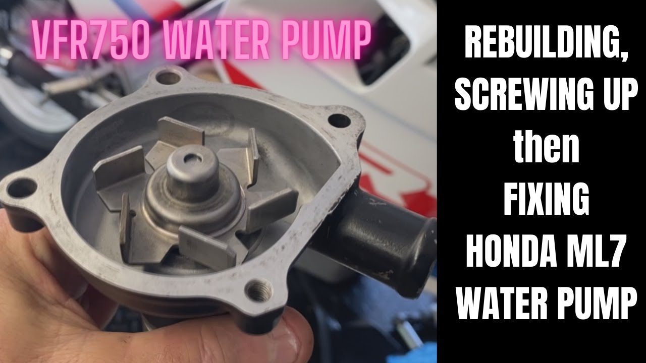 Honda VFR750 water pump rebuild with major SCREW-UP! Video 1.