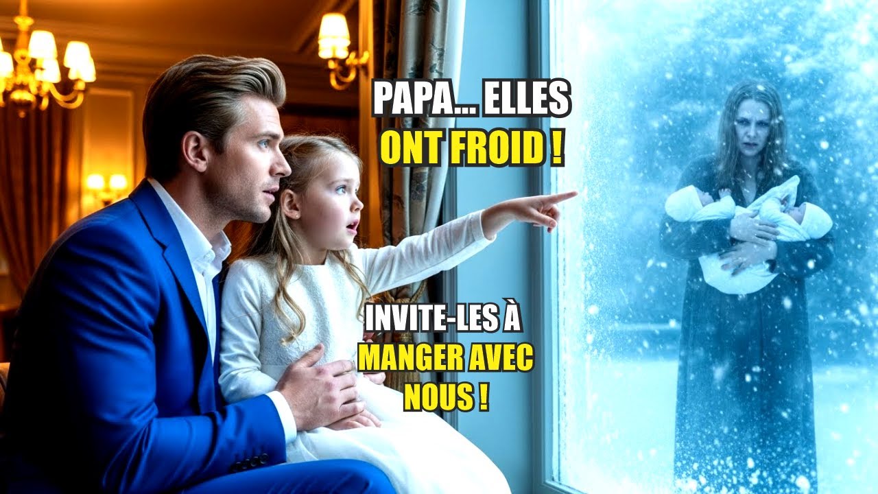 LLA FILLE DU MILLIARDAIRE VOIT UNE MÈRE PAUVRE ET SES JUMELLES TREMBLER DEVANT LE RESTAURANT