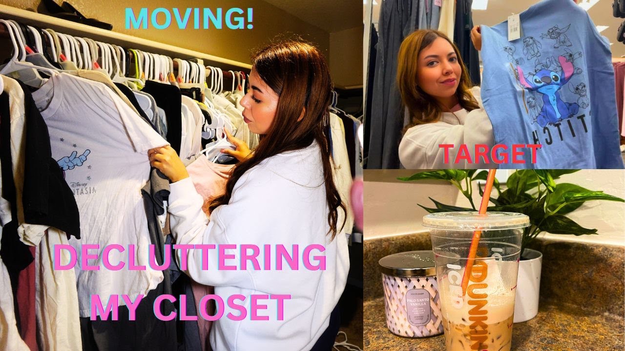 MOVING VLOG 2024! (Decluttering my closet & disney clothes + Target haul!)