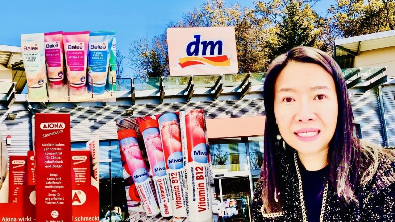 พาซื้อของในร้าน DM สินค้าเยอรมันยอดนิยมของคนไทย  เปรียบเทียบราคาที่ไทย  เม็ดฟู ยาสีฟัน Ajona EP.38
