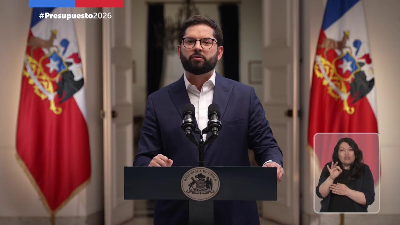 Presupuesto 2026: Presidente Gabriel Boric presenta el Proyecto de Ley