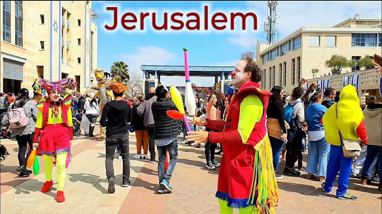 Happy Purim from Jerusalem, Israel Walking Tour