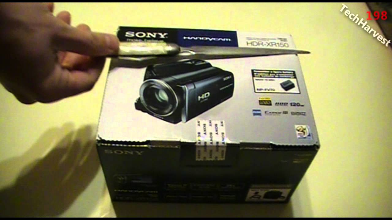 Unboxing: Sony Handycam HDR-XR150 120GB HDD 1080HD Camcorder