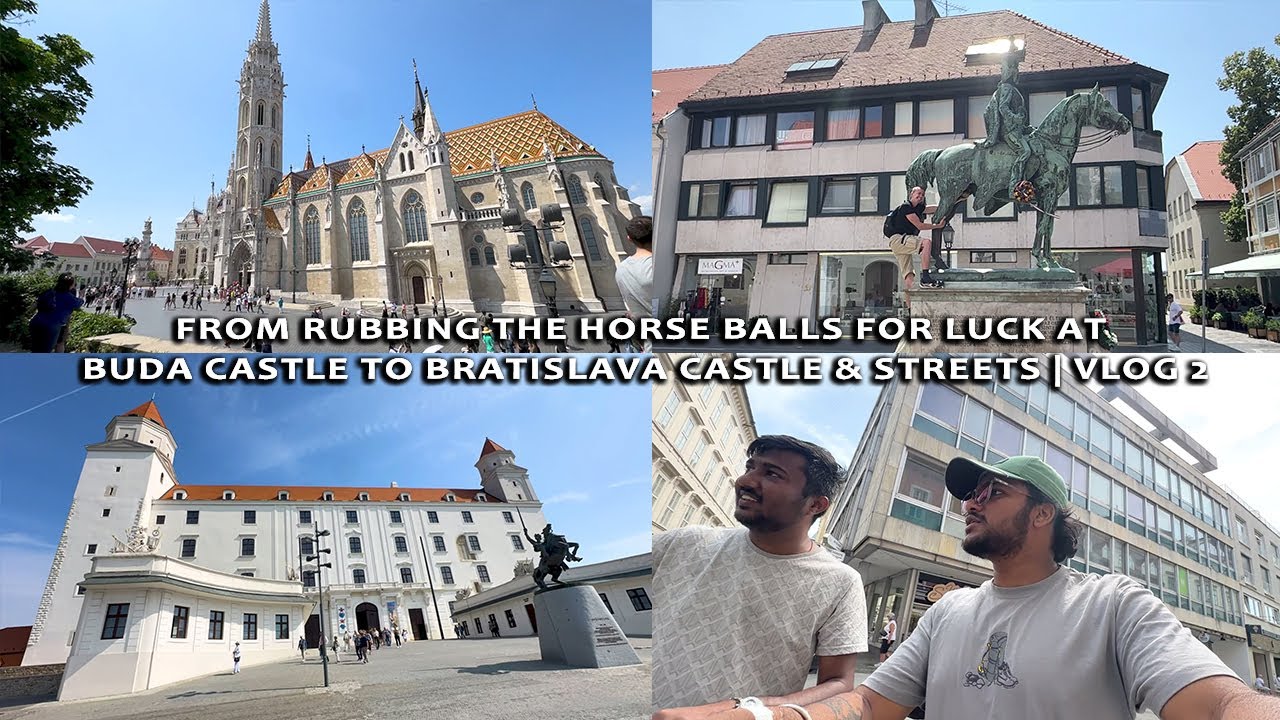 From Rubbing the Horse Balls for Luck at Buda Castle to Bratislava Castle & Streets | Slovakia Vlog2