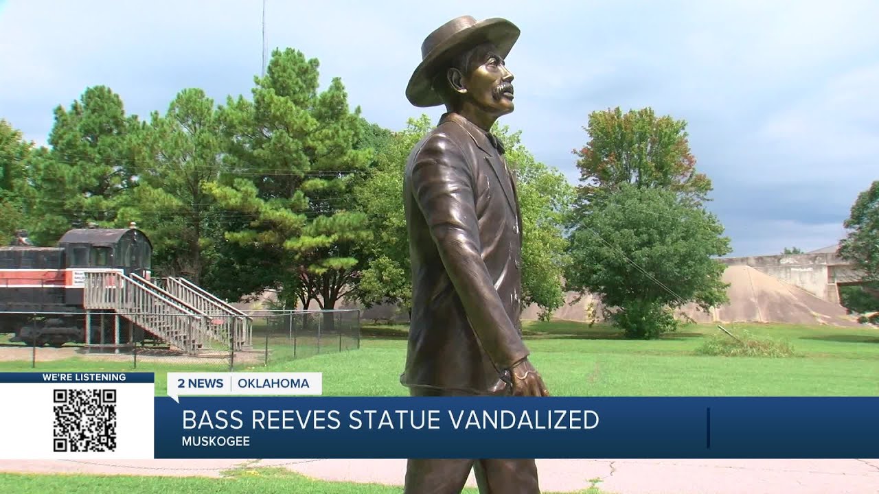 'They're as mad as I am this happened': Bass Reeves Statue vandalized in Muskogee