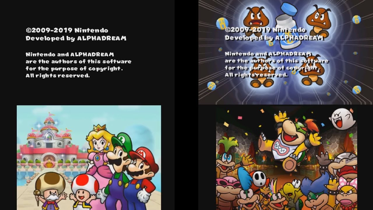 Bowser Jr.'s Journey vs. Mario & Luigi: Bowser's Inside Story 3DS - Credits Comparison