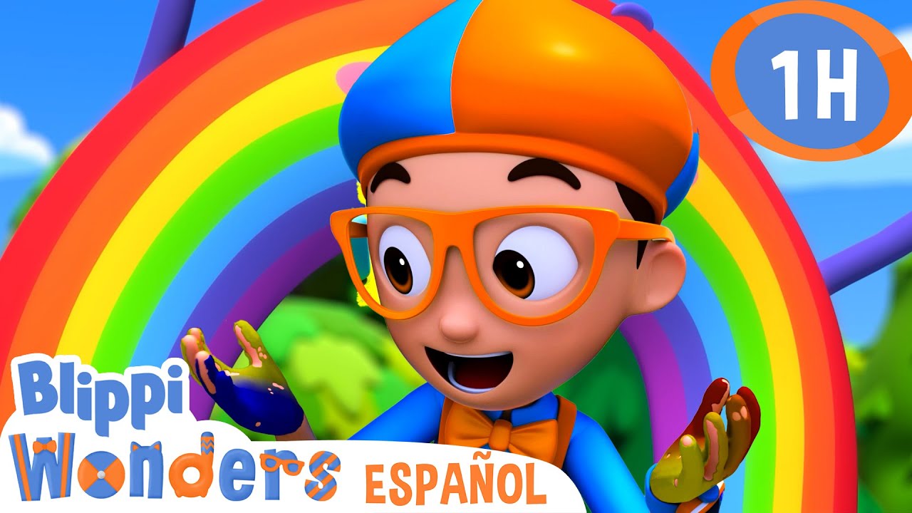 El Secreto para Pintar un Arcoíris | Blippi Wonders | Caricaturas para niños | Videos educativos