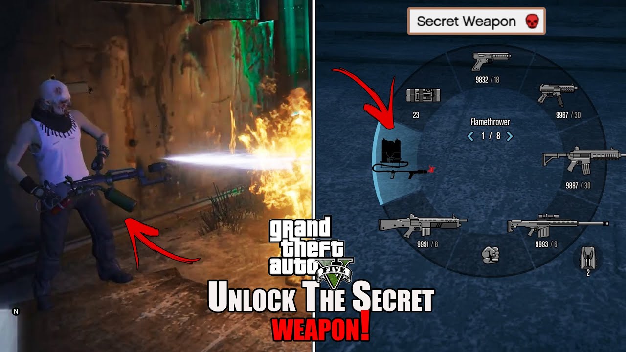 GTA 5 - Secret and Rare Weapon! (Secret Mission)